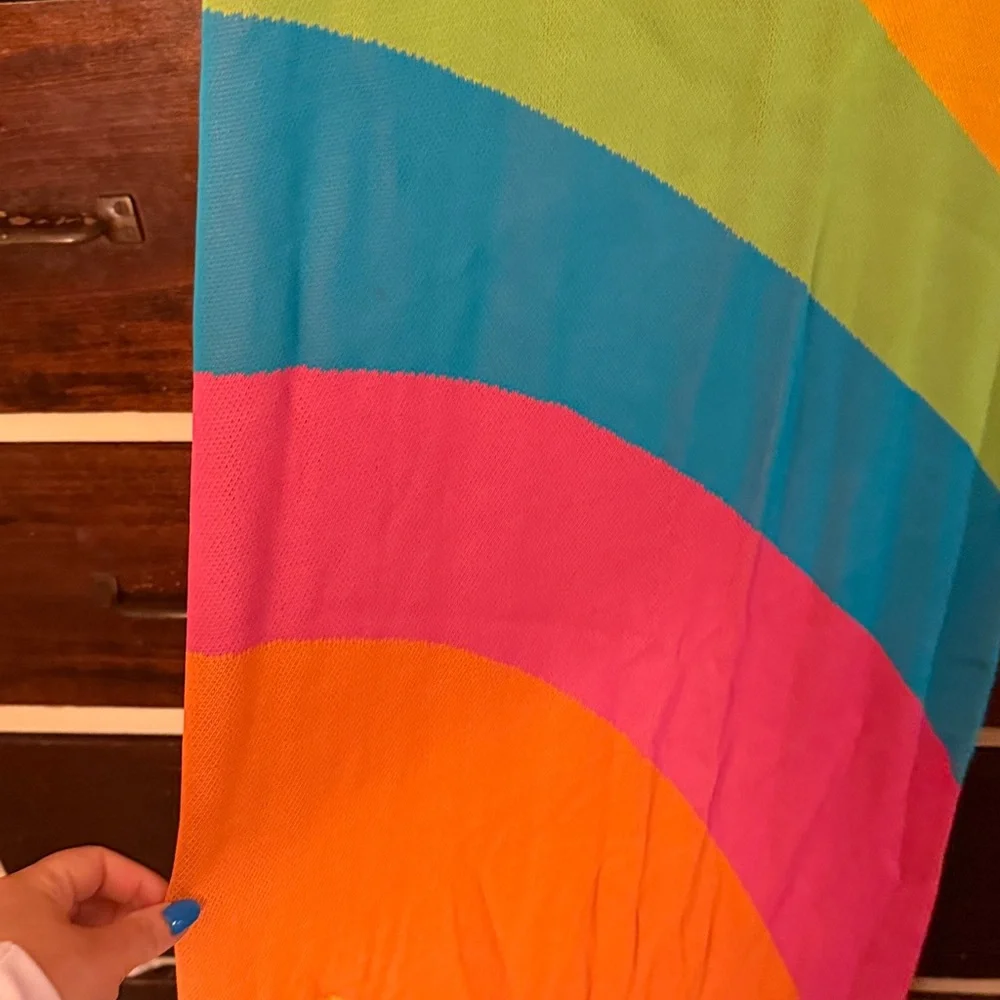 Show Me Your MuMu Vibrant Rainbow Maxi Dress - Picture 4 of 5